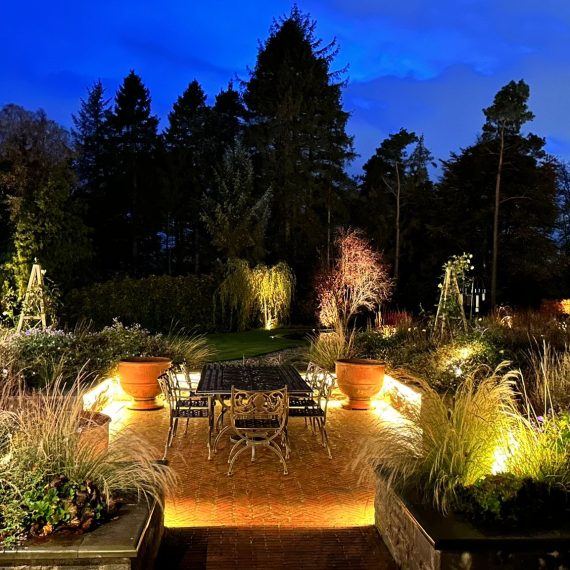 Garden lighting family patio