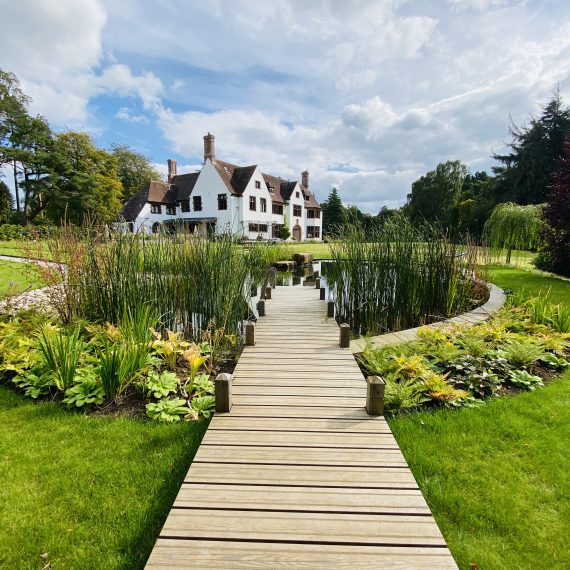 Swimming pond and jetty