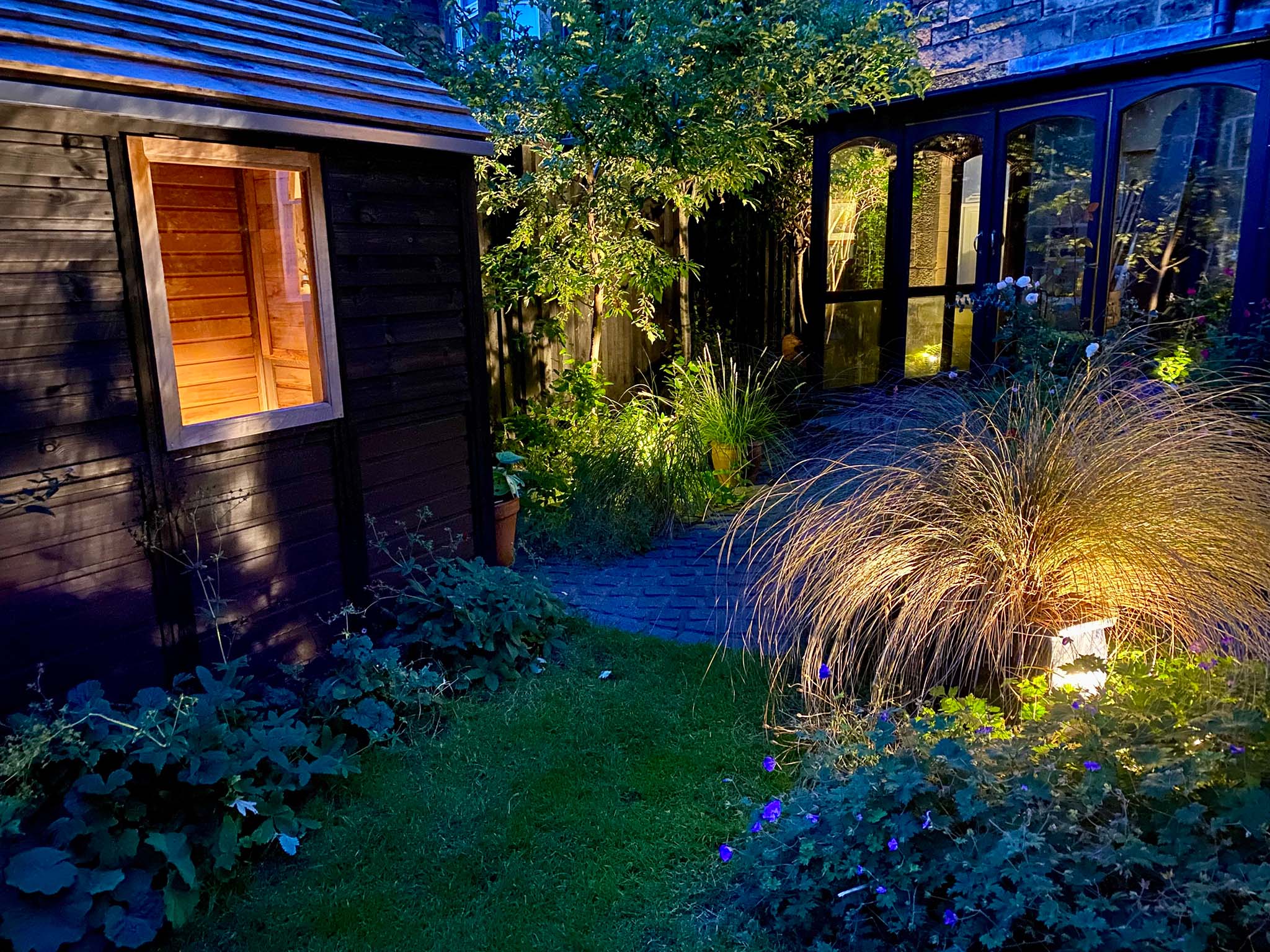 Soft garden lighting