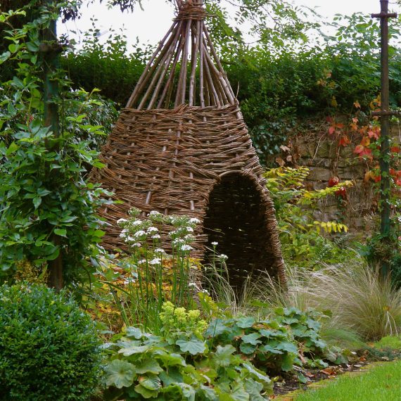 Woven willow wigwam