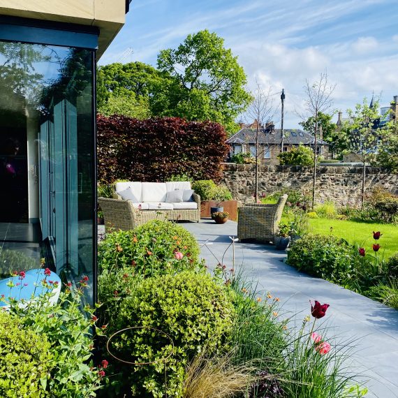 The Grange patio garden