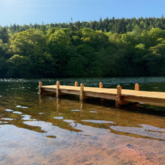 Scottish larch jetty