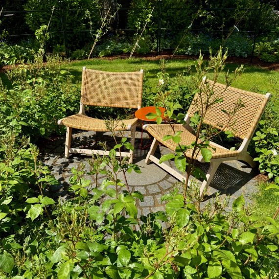 Rose garden seating